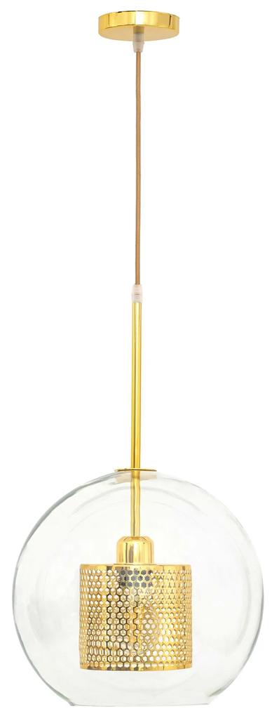 Lampada pensile di vetro oro loft APP556-1CP 30cm