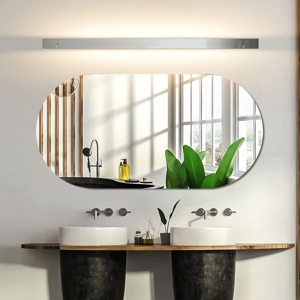 Brilagi-LED Specchio da bagno illuminato AQUA LINE LED/24W/230V 90 cm IP44 cromo lucido