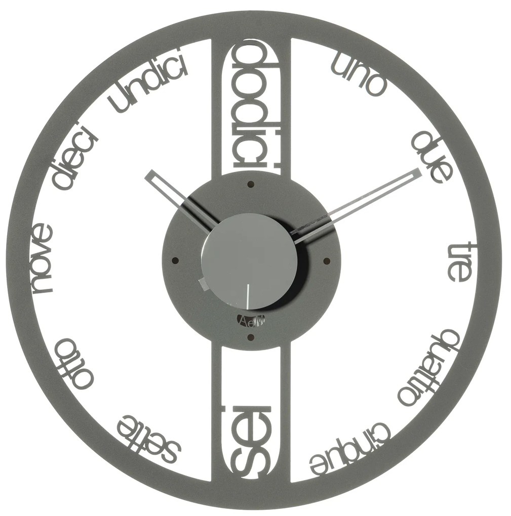 Arti e Mestieri Orologio da parete modello Circolo piccolo d. 44 FANGO