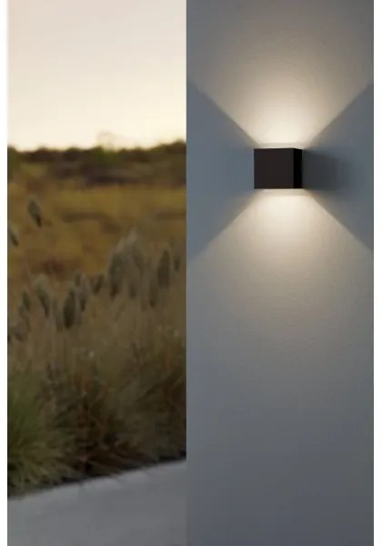 Eglo 901064 - Applique a LED da esterno CALPINO 2xLED/2,8W/230V IP54 nero