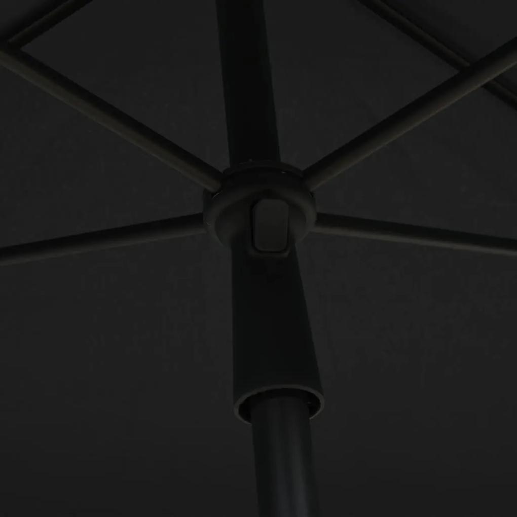 Ombrellone da Giardino con Palo 210x140 cm Antracite
