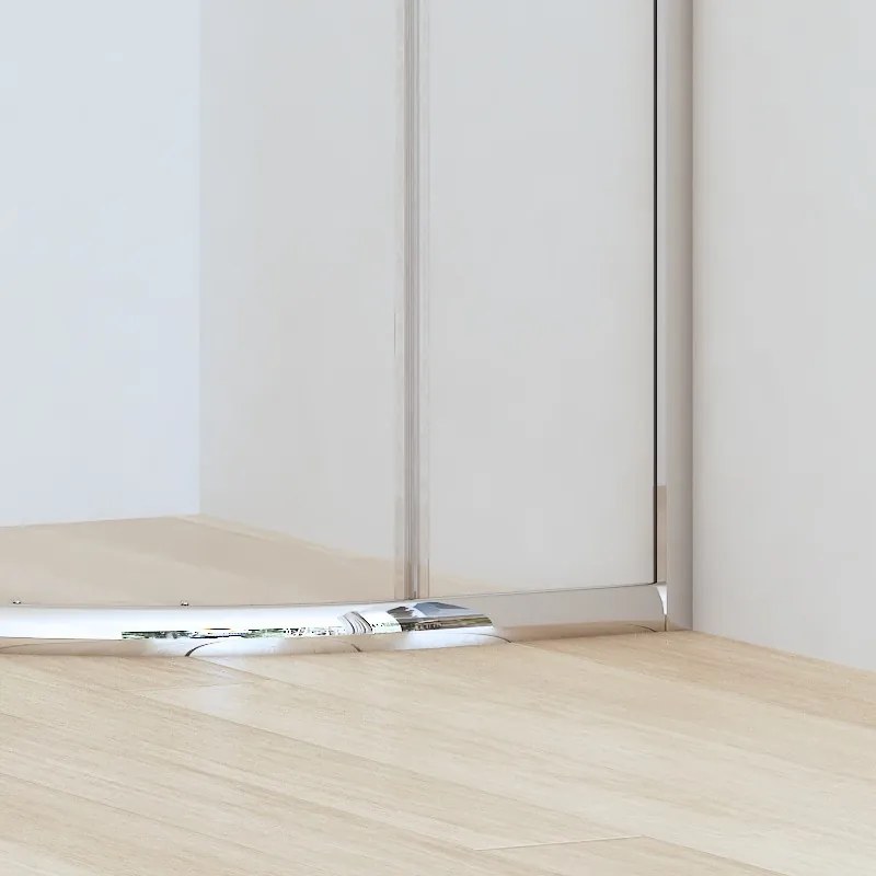 Kamalu - Box doccia basso 90x90cm semicircolare altezza 170cm | CHIARA CURV-Q