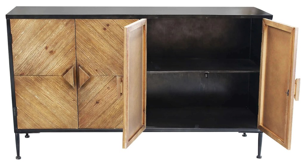 MAORI - madia in legno e acciaio