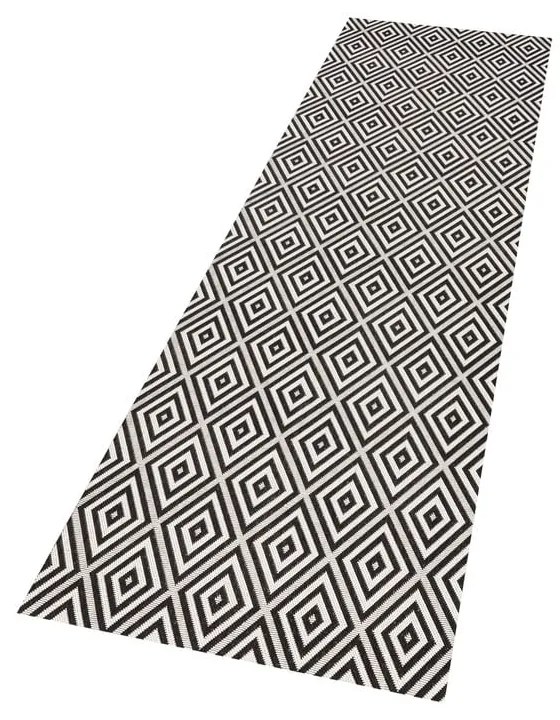 Tappeto da esterno bianco e nero , 80 x 200 cm Karo - NORTHRUGS