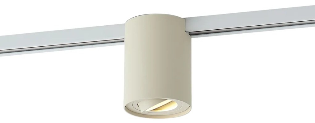 Faretto moderno beige per sistema a binario monofase - Iconic Rondoo Up