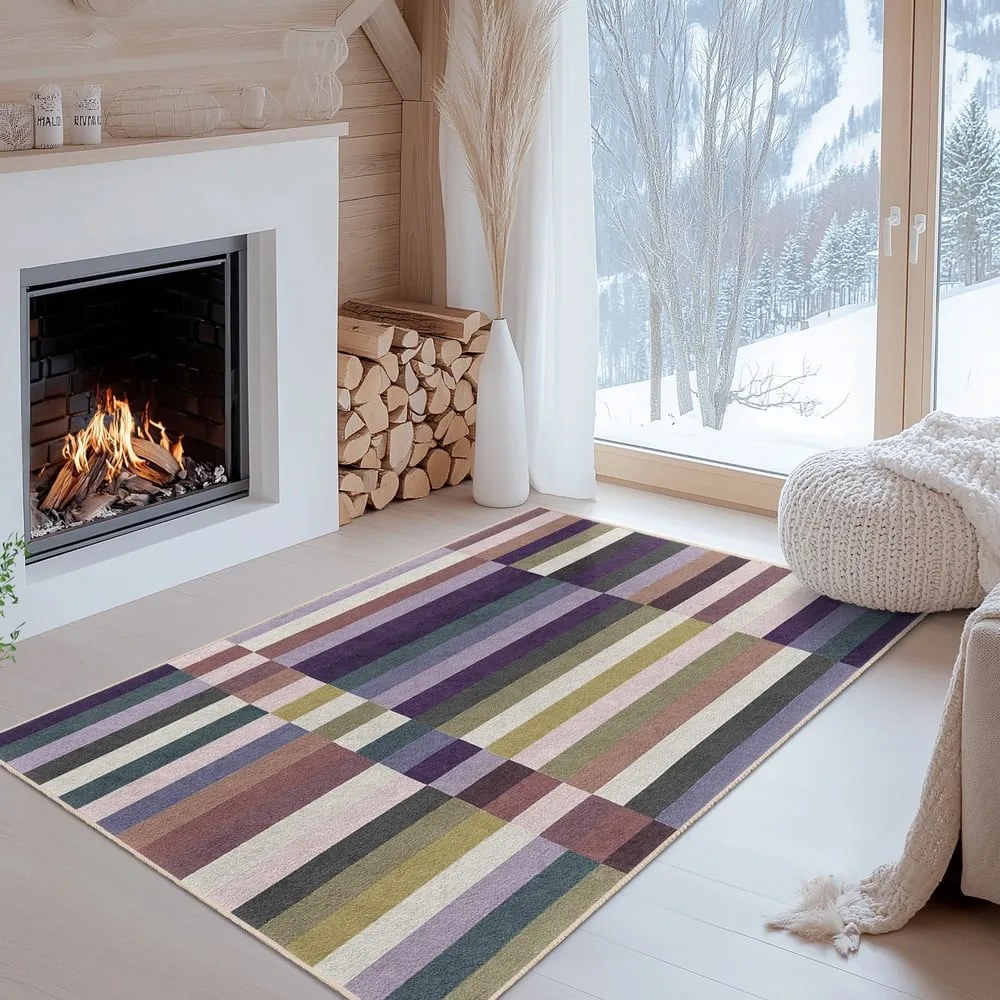 Passatoia viola lavabile 60x230 cm Purple Rain – Mila Home