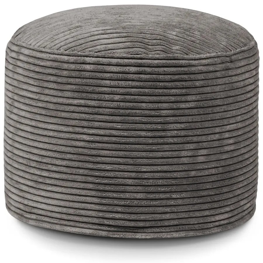 Puof a sacco nero con rivestimento in velluto a coste Mini – SLOWDOWN