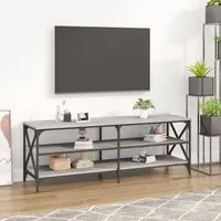 Mobile TV Grigio Sonoma 140x40x50 cm in Legno Multistrato 826727