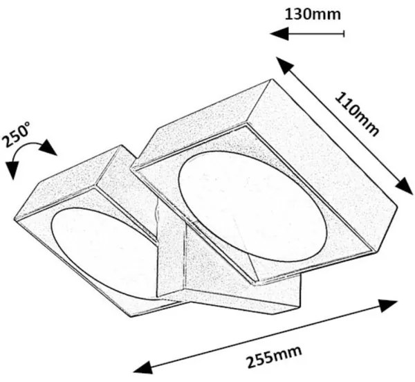 Rabalux 77101 - Applique a LED da esterno TELDE 2xLED/7W/230V IP54 antracite