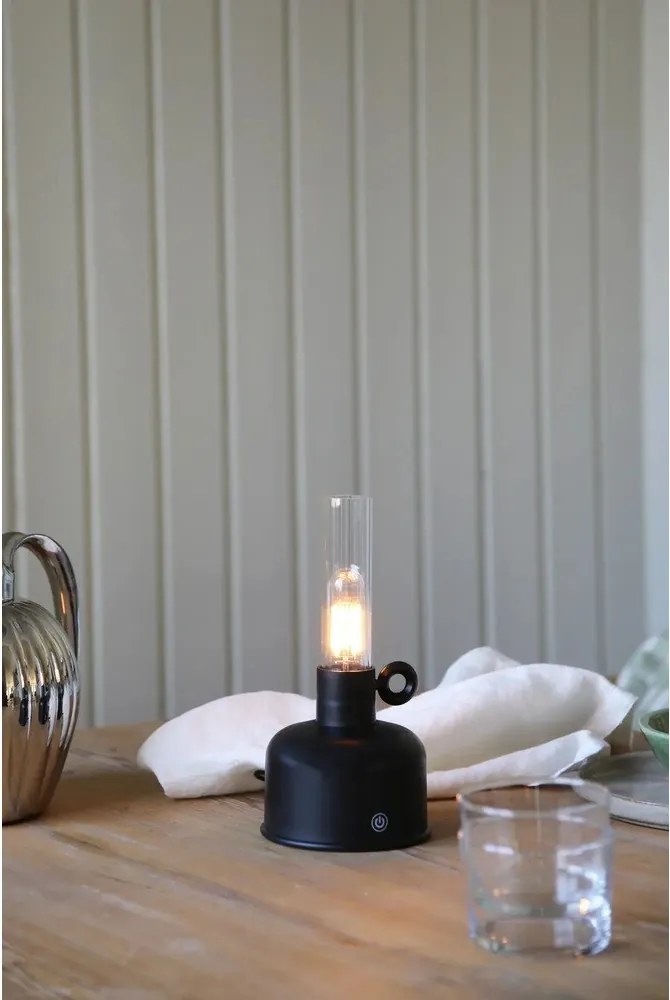 Lampada da tavolo LED nera (altezza totale 22 cm) Astrid – Markslöjd