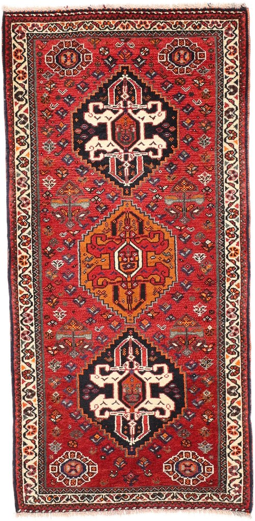 Shiraz Tappeto persiano 170 x 80 (Iran) Annodato A Mano