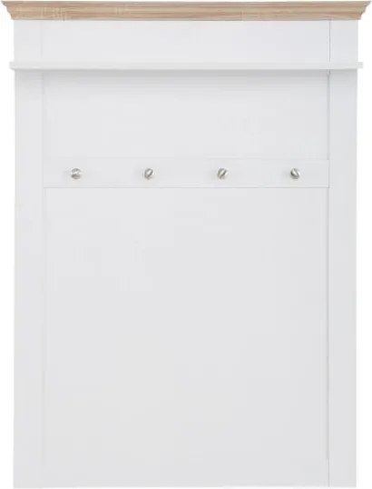 Appendiabiti da parete bianco con dettagli in rovere Bruce - Støraa