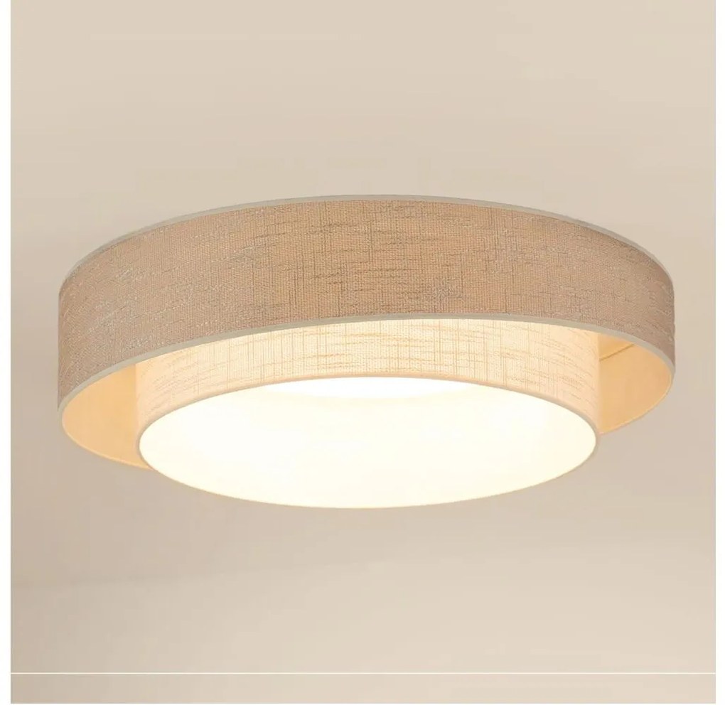 Brilagi - Plafoniera LED DOVER SHINE LED/26W/230V diametro 60 cm grigio/color crema