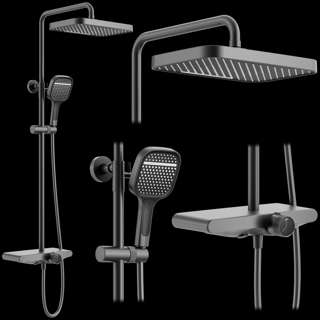 Set doccia REA Bari Titanium