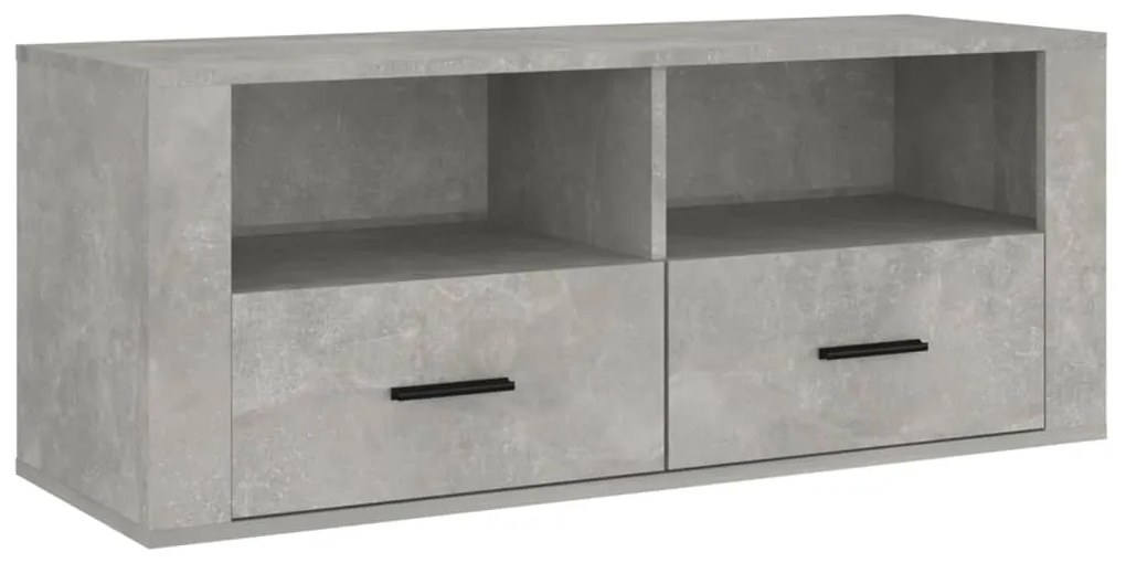 Mobile per TV Grigio Cemento 100x35x40 cm Legno Multistrato