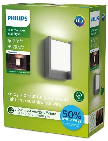 Philips - Lampada da parete esterna ARBOUR LED 3,8W 230V IP44