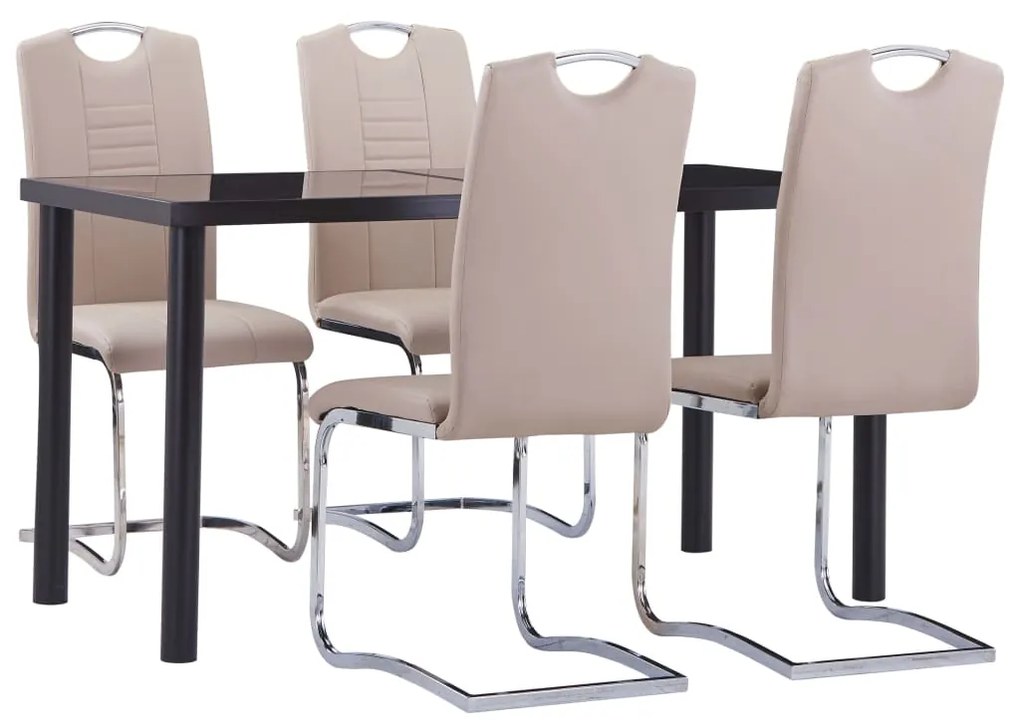 Set Da Pranzo 5 Pz İn Similpelle Cappuccino /