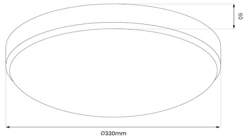 Plafoniera LED da bagno MAYA LED/15W/230V diametro 33 cm IP44 oro