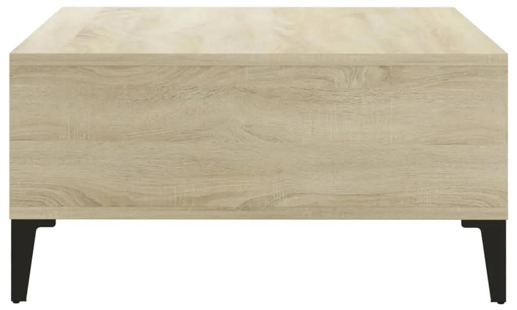 Tavolino da salotto rovere sonoma 60x60x30 cm in truciolato