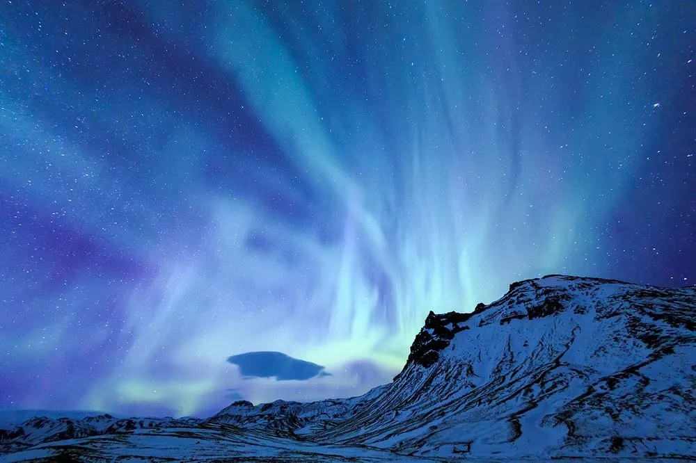 Carta da parati autoadesiva – Aurora boreale nordica
