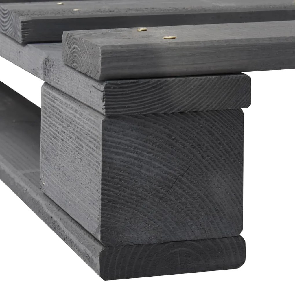 Giroletto in Pallet Grigio Legno Massello di Pino 100x200 cm