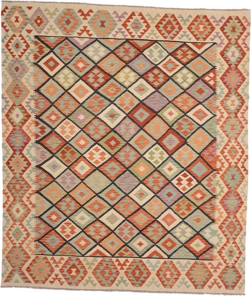 Kilim Tappeto 290x250 (Pakistan) Annodato A Mano