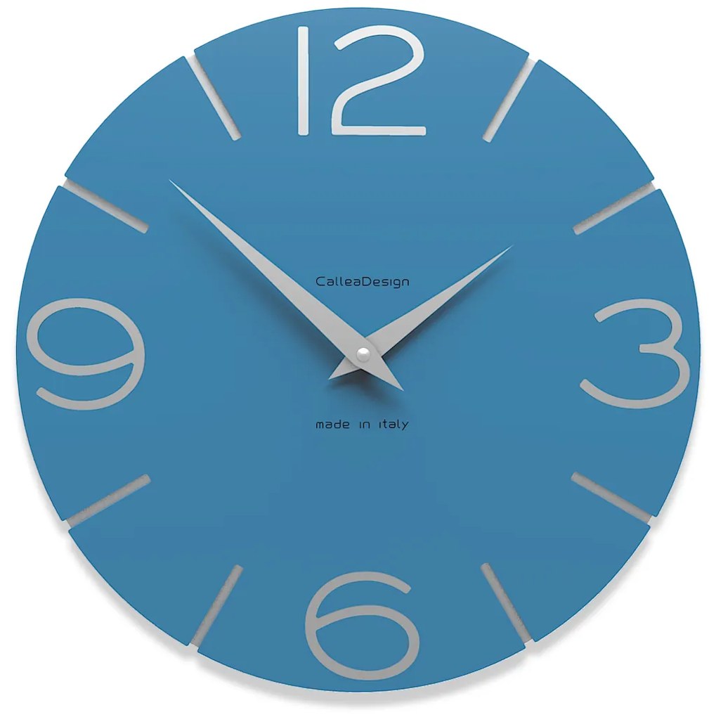 CalleaDesign Orologi da parete colore blu luce Smile