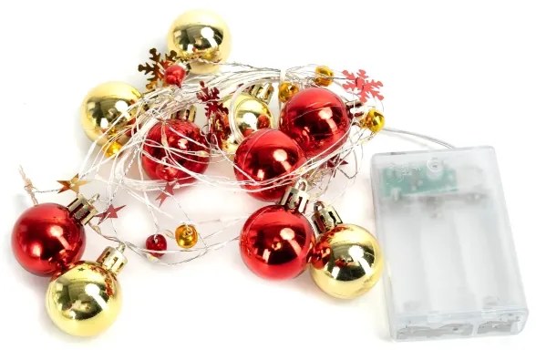 Aigostar - Catena luminosa LED natalizia 20xLED/3xAA 2m bianco caldo