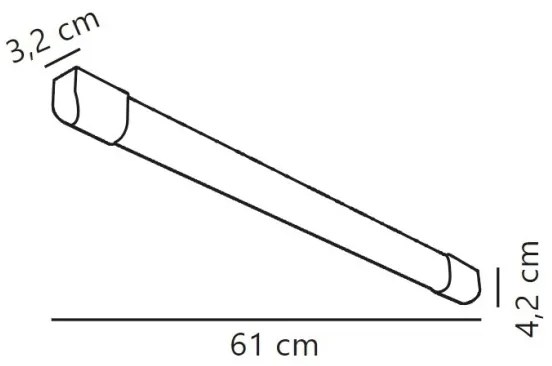Nordlux - LED Lampada fluorescente ARLINGTON LED/10W/230V 61 cm