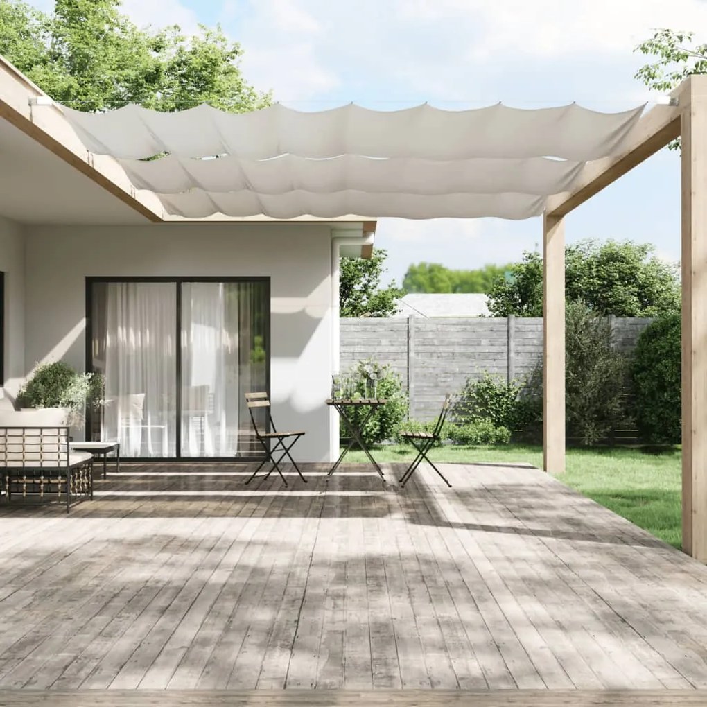 Paravento Verticale Bianco 180x800 Cm Tessuto Oxford /