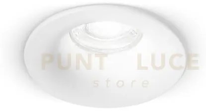 Faretto incasso fisso in acciaio bianco oasis 1 luce attacco gu10 d...