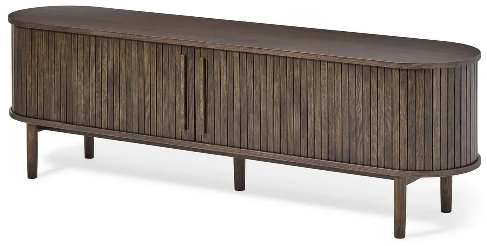 Mobile TV marrone effetto rovere 180x56x40 cm Meta – Unique Furniture