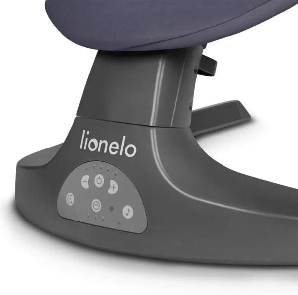 Lionelo - Dondolo musicale per bambini RALF 4xAA Grigio Cemento + telecomando