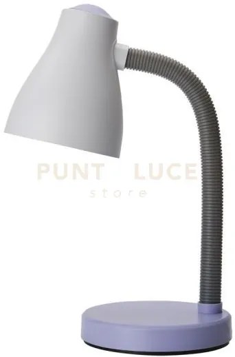 Lampada da tavolo in plastica viola toy 1 luce attacco e27 h.42cm i...