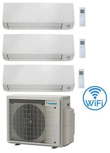 Daikin - Climatizzatore garanzia italia Perfera All Seasons Wifi Trial Split Inverter 7000 + 9000 + 12000 btu con u.e. 3MXM68A9 Classe a+++/a++
