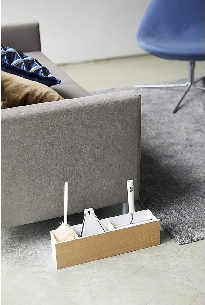 Organizer bianco/di colore naturale in metallo per cancelleria Rin – YAMAZAKI