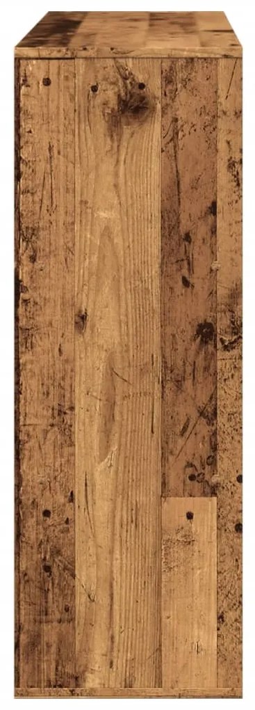Libreria/divisorio legno antico 100x33x94,5 cm