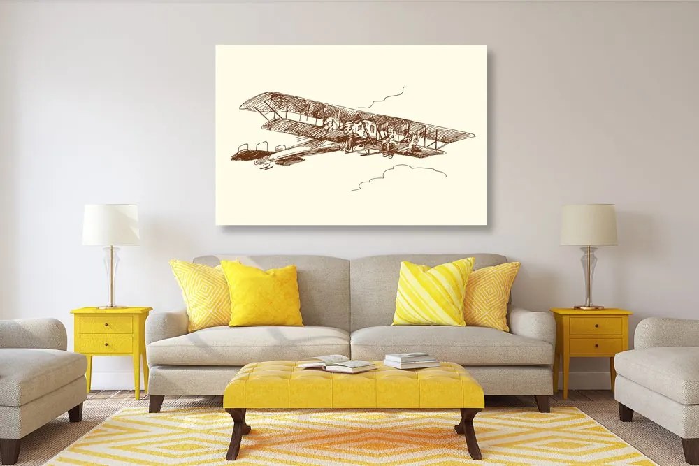 Quadro su tela – Biplano retrò