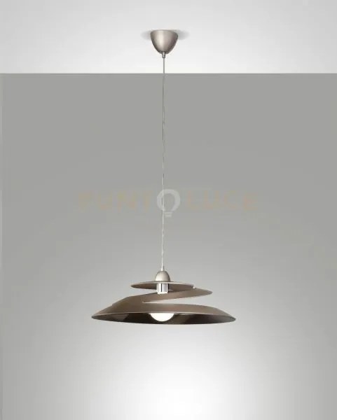 Aragon sospensione bronzo 1 luce in vetro e metallo attacco e27 c/a...