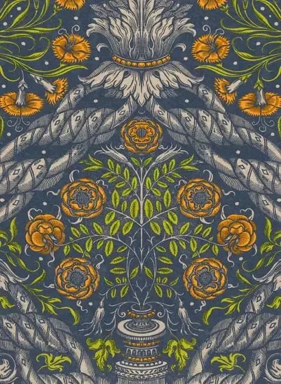 Mindthegap Carta da parati Floral Ornament - WP20453