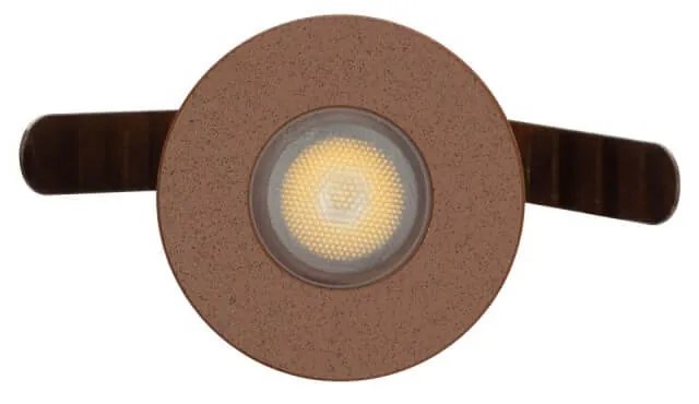 Faretto Segnapasso LED 3W, IP67, Corten, Professional - LED OSRAM Colore  Bianco Caldo 2.700K