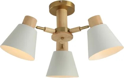 Brilagi - Lampadario a plafone LUND WOOD 3xE27/40W/230V Ø 50 cm legno