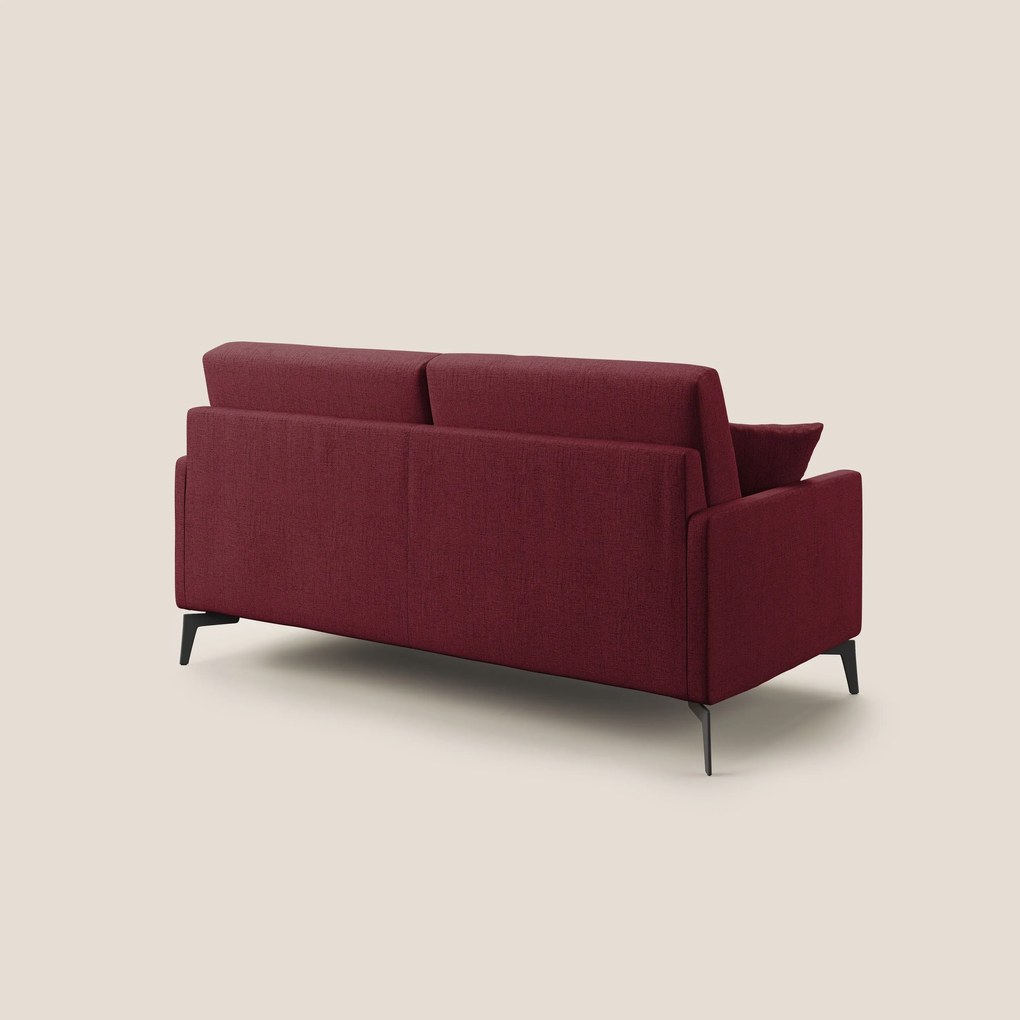 Saturno divano moderno in tessuto morbido impermeabile T03 rosso
