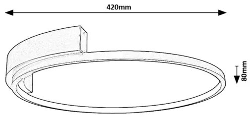 Rabalux 71287 - Plafoniera a LED HOLIZE LED/23W/230V