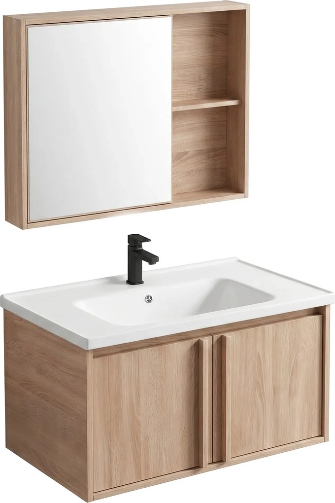 Set di mobili da bagno con lavabo Gama T25023 BXM 80CM