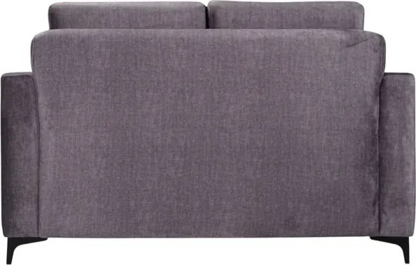 Divano tessuto grigio 2 posti 140 cm Kennedy imbottito design moderno