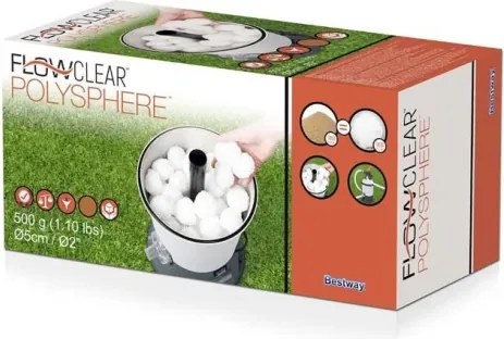Sfere filtranti per piscina Polysphere Bestway 500 gr. lavabili