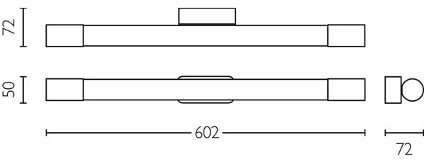 Philips - Lampada per specchio da bagno ROVER LED/10W/230V IP44 nero