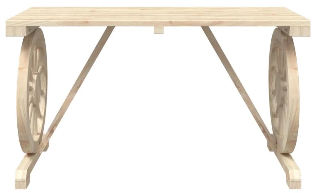 Tavolo da giardino 115x55x65 cm in legno massello di abete