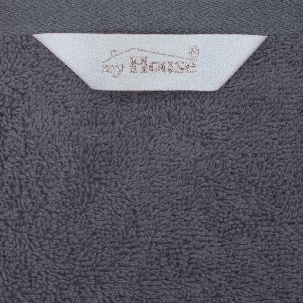 Telo da bagno in cotone grigio 140x70 cm Darwin - My House